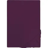 Castell Spannbettlaken Jersey 180 x 200 - 200 x 200 cm dunkel violett
