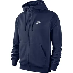 NIKE Sportswear Club French Terry Kapuzenjacke midnight navy/midnight navy/wh XS