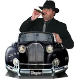 Beistle 57988 Gangster Auto Foto Requisite, Papier, schwarz/Silber