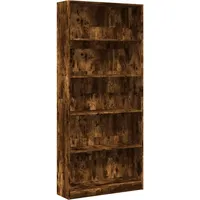 vidaXL Bücherregal 80 x 24 x 176 cm Räuchereiche Braun