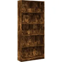 vidaXL Bücherregal 80 x 24 x 176 cm Räuchereiche Braun