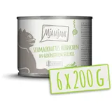 MjAMjAM 200 Gramm Katzennassfutter 6 x 200 Gramm schmackhaftes Hühnchen mit Sellerie