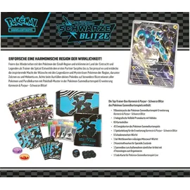 Pokémon Top Trainer Box Karmesin & Purpur Schwarze Blitze 