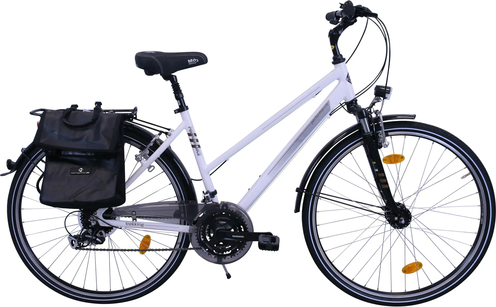 Trekkingrad PERFORMANCE Fahrräder Gr. 48cm, 28 Zoll (71,12cm), weiß für Damen, Kettenschaltung