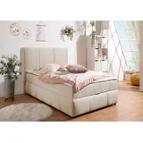 INOSIGN Boxbett »Hartley«, Inkl. Bettkasten & Topper, wählbar in H2, H3 o. H4 beige