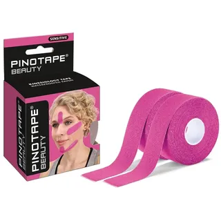 PINOTAPE Sensitive Tape Beauty kosmetisches Kinesiotape Pink 2 x 5m x 2,5cm