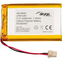 Akyga LP674261 Akkupack x Spezial-Akku LiPo 3.7 V 2000 mAh