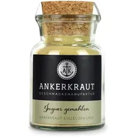 Ankerkraut Ingwer, gemahlen, Ingwer-Pulver, 65g im Korkenglas