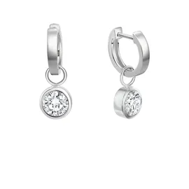 VIVANCE Creolen VIVANCE Silber 925 Zirkonia weiß one-size