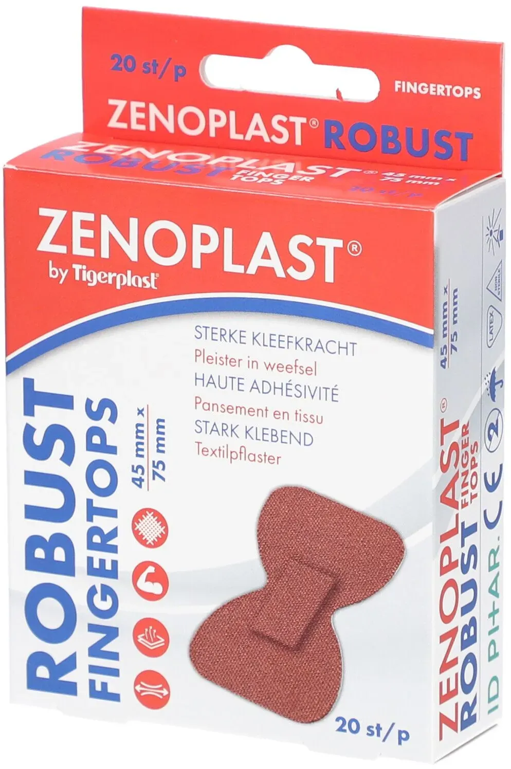 Zenoplast Robust Strips Fingertops 20 St Pleister