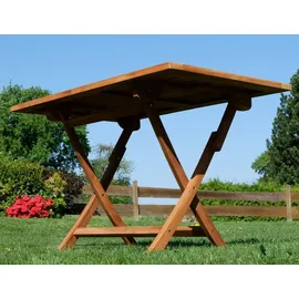 ALEOS. Gartentisch 120 x 70 x 76 cm Braun