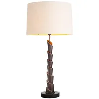 Casa Padrino Luxus Tischleuchte Bronze / Schwarz / Creme