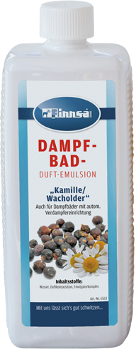 Finnsa Dampfbad-Duftemulsion - Kamille/Wacholder - 1L