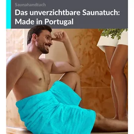 Lashuma Saunatuch 85 x 220 cm türkis