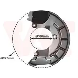 Van Wezel Spritzblech, Bremsscheibe