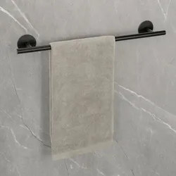 SCHÖNER WOHNEN-Kollektion Meleto Badetuchstange Uno, 60 cm, Accessoires, schwarz