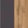 Held Varese Hochschrank 65 x 180 cm Grau/Eiche Holz