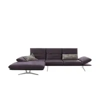 KOINOR Ecksofa Echtleder Francis ¦ lila/violett ¦ Maße (cm): B: 314 H: 93 T: 159.0