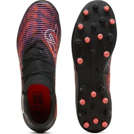 Puma Future 8 Match Low MG Fussballschuh, Black White-Glowing RED, 47 EU