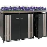 MCW Mülltonnenverkleidung O67 125 x 84 cm anthrazit