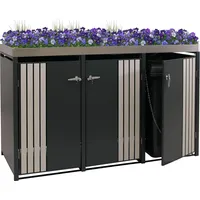 MCW Mülltonnenverkleidung O67 125 x 84 cm anthrazit