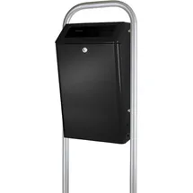 Proregal Abfalleimer 50 l Schwarz