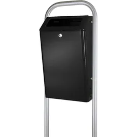 Proregal Abfalleimer 50 l Schwarz