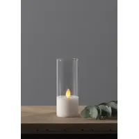 Star Trading M-Twinkle LED Windlicht 12,5 cm weiß