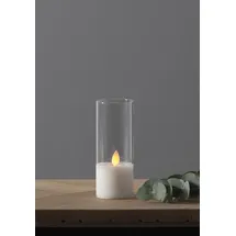 Star Trading M-Twinkle LED Windlicht 12,5 cm weiß