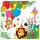 Procos - Papierservietten Jungle Balloons Party (33 x 33 cm, 20 Stück, mehrfarbig, 93782