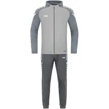 Jako Trainingsanzug Polyester Performance mit Kapuze soft grey/steingrau 152