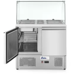 Hendi Kühltisch, zweitürig mit Glasdisplay 300L, -2/8 ̊C, 230V/310W, R600a