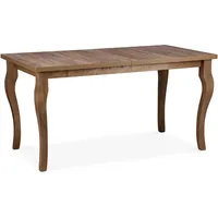 Konsimo Esstisch ausziehbar bis 190cm, rechteckig "CABIO", Braun, laminierte