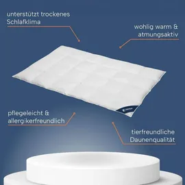 innovations2u ug (haftungsbeschränkt) Daunendecke »PREMIUM« – 10% Federn, Größe: 155x200