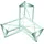 Decotruss Ecke 3-Weg /\ links sil