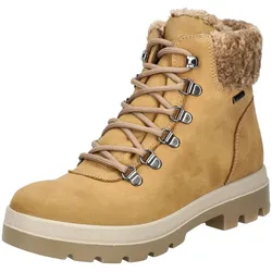 Schnürstiefelette IMAC "Imac Stiefelette Nubukleder", Damen, Gr. 40, braun (camel), Nubukleder, casual, Schuhe