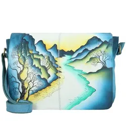 Greenland Nature Art+Craft Messenger Leder 36 cm  mehrfarbig