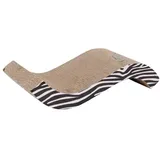 Dehner Wavy Kratzpappe 53 x 12 x 22 cm beige/schwarz/weiß