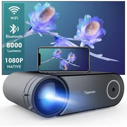 Toperson Beamer, Full HD, Home Cinema, WiFi Bluetooth