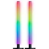 Razer Aether Standing Light Bars.RGB LED-Lichtleisten Doppelpack, Chroma RGB, Kompatibel mit Matter, Google und Alexa, Individuell einstellbar, Schwarz, Stehleuchte Mehrfarbig, Warmweiß, Kaltweiß