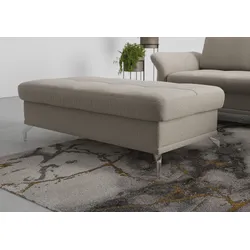 Polsterhocker INOSIGN "Palm Beach", braun (latte), B:133cm H:47cm T:72cm, 100%Polyester, Hocker, passend zur Polsterserie "Palm Beach", B/T/H: 133/72/47