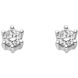 Paar Ohrhänger ADELIA ́S, silber, Ohrringe, Damen, Damen, 0,2 ct VVS = sehr sehr kleine Einschlüsse, Weißgold 585, mit Diamant / Brillant für Damen