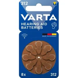 Haushaltsbatterie Einwegbatterie 312 Zink-Luft 1,45V