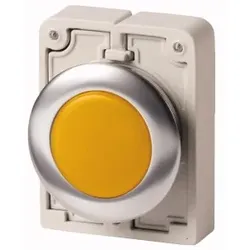 Eaton 183285 Leuchtmelder, RMQ-Titan, flach, gelb, Frontring Metall M30C-FL-Y