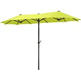 Schirme Salerno 300 x 150 cm Apfelgrün inkl. Schutzhülle