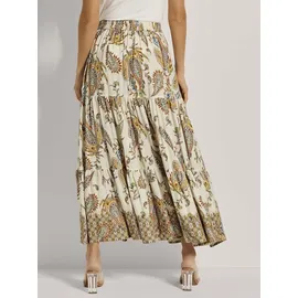 Madeleine Maxirock Damen Paisley Weiß 34