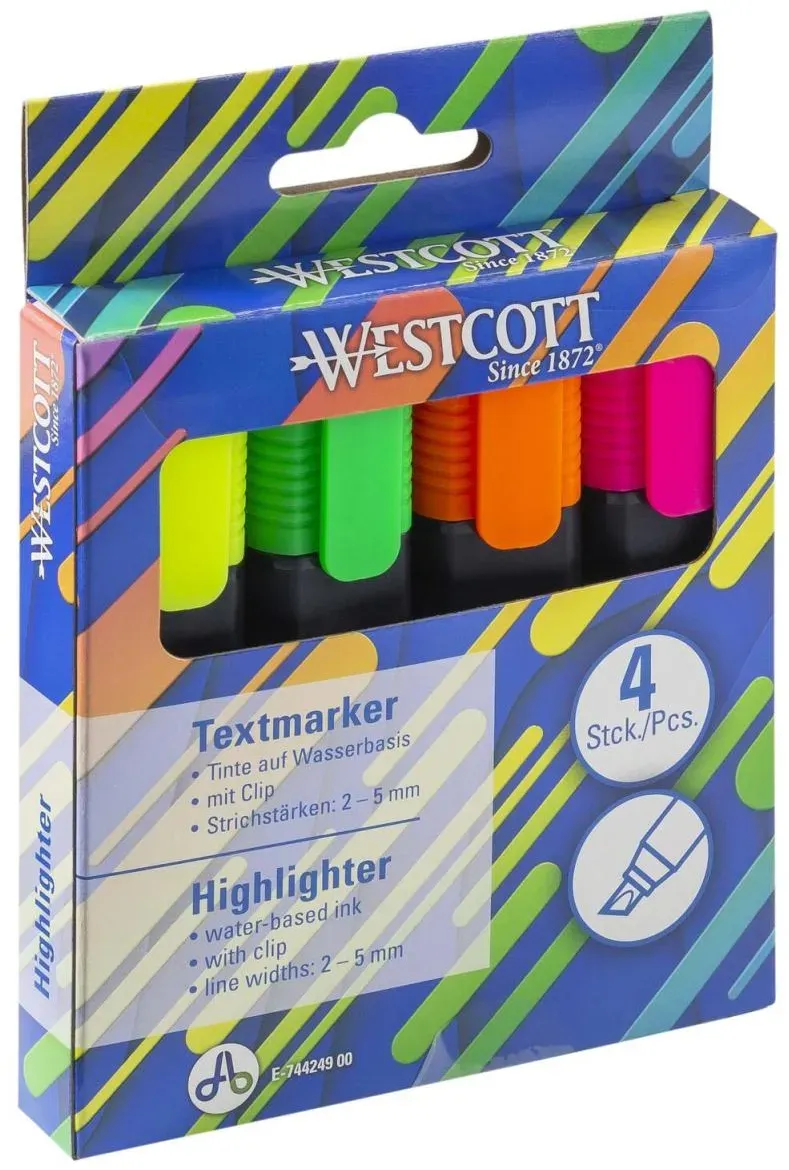 Preisvergleich Produktbild WESTCOTT Textmarker Mehrfarbig