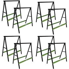 Baumarktplus 8x Klappbock Sägebock Arbeitsbock klappbar 2er Sets Traglast 200 kg/Paar Gerüstbock