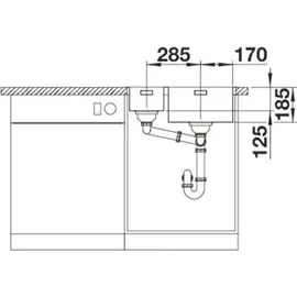 Blanco SOLIS 340/180-IF CNS 31⁄2 BF R oAF