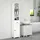 Homcom Badezimmerschrank Hochschrank 34 x 24 x 170,5 cm Weiß MDF